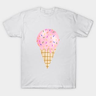 Pink Ice Cream Cone T-Shirt